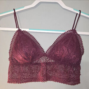 Victoria’s Secret Adjustable Bralette, Maroon, Small